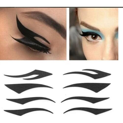 4 Pair Temporary Instant Timeless Cat Eye Eyeliner Transfer Stickers