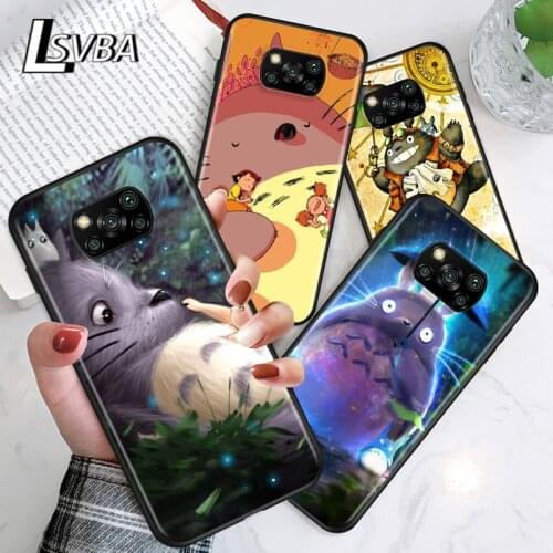 Anime Totoro Ghibli Spirited For Xiaomi Poco C3 M3 M2 X3 NFC X2 F3 F2 Pro F1 Mi Play Mix 3 A2 Lite A1 6 5 Pro Phone Case