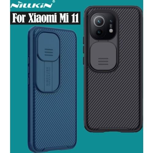 For Xiaomi Mi 11 Case NILLKIN CamShield Pro Slide Camera Cover Lens Privacy Protection TPU PC Phone Back Cover For Xiaomi Mi11