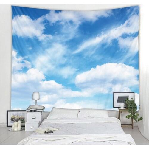 Sky White Clouds Landscape Tapestry Mandala Tapestry Tarot Wall Hanging Astrology Divination Witchcraft Room Decoration Tapestry
