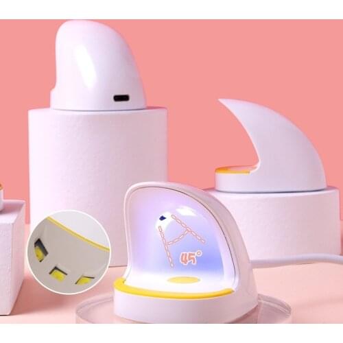 MINI USB UV LED Nail Dryer Lamp Nail Art Manicure Tools White Egg Shape Design 30S Fast Drying Curing Light for Gel Polish 6W
