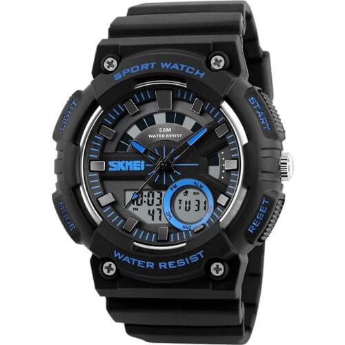 New Men Watch Men Army Military Outdoor Sport Quartz Digital Wristwatch 50M Waterproof Male Clock Relogios Masculino 1235 SKMEI