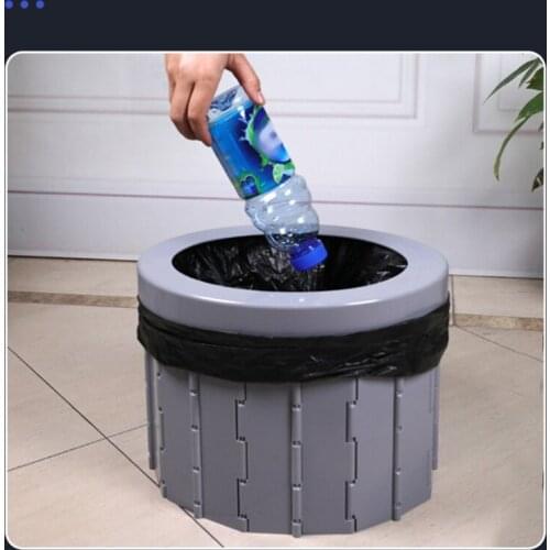 OOTDTY Portable Folding Camping Toilet Travel Outdoor Commode Porta Potty Car Toilet