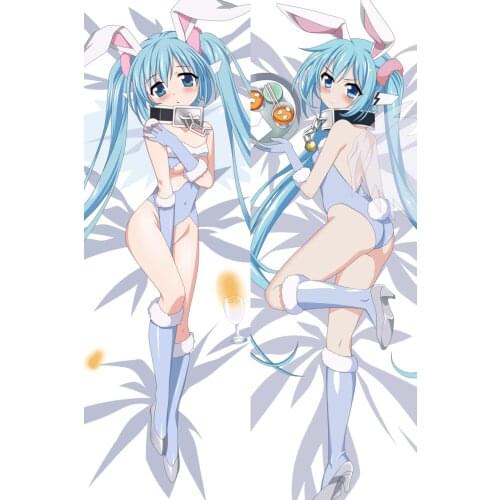 Lovely Anime Pillowcase Sora no Otoshimono Nymph Bunny Ears decorative Hugging Body Pillow Case bedding