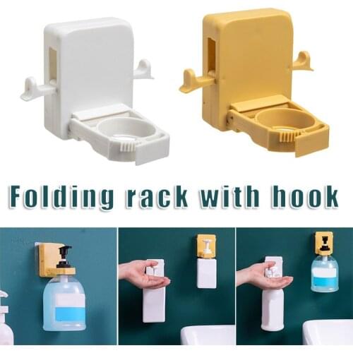 Self-Adhesive Shampoo Bottle Shelf Shower Gel Bottle Rack Hook Bracket Bathroom Wall Type Seamless Hook NW