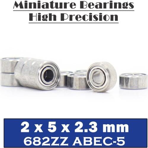 682ZZ Bearing 2*5*2.3 mm ( 10 PCS ) ABEC-5 Miniature 682 Z ZZ High Precision 682z Ball Bearings