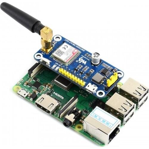 Waveshare NB-IoT HAT for Raspberry Pi, Based on SIM7020E, B1/B3/B5/B8/B20/B28 Bands,for Europe, Asia, Africa, Australia