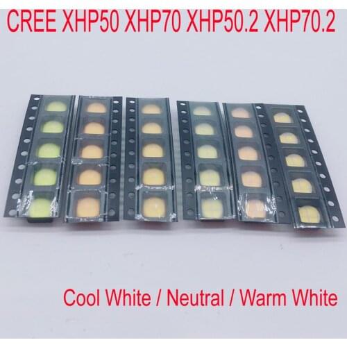5PCS CREE XHP50 XHP70 XHP50.2 XHP70.2 2nd generation Cool White Neutral Warm White 18W 32W LED Emitter flashlight bulb lamp
