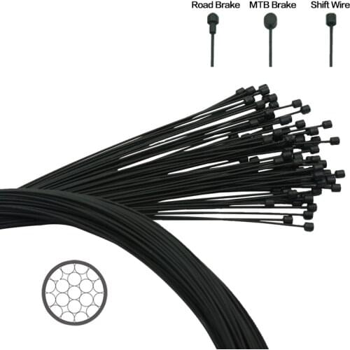 1pc Bicycle Shifter Brake Inner Cable Wire For Bicycle MTB Road Bike Front Rear Derailleur Brake Set 1100mm 1550mm 1700mm 2100mm