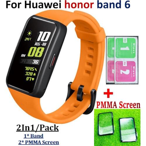 Top Quality Replacement Watch Band For honor band 6 Strap Sport Silicone Wrist Bands for Huawei honor Bracelet band 6 Watchband