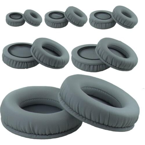 XQ 45mm-110mm Gray Earpads Replacement Soft Memory Foam Ear Pads Cushion 50/60/70/80/90/100mm for Sennheiser for Sony Headphones