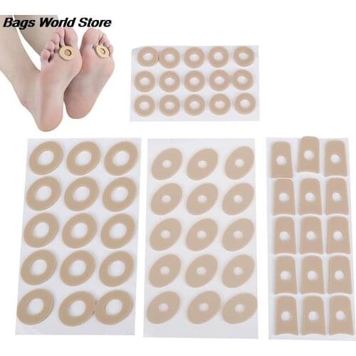 1Sheet 4 Types Callus Cushions Foam Round Toe Foot Corn Bunion Protectors Pads shoes Heel pad