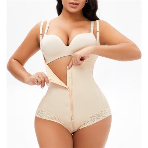 Plus Size Shapewear Women Body Shaper Waist Trainer Butt Lifter Open Crotch Sexy Lingere Butt Trainer Tummy Control Shapewear