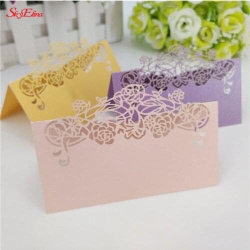 Wedding Invitations Card 10/50/100PCS Luxury Elegant Bride and Groom Invitation Card Favor Wedding Party Decoration 5Z