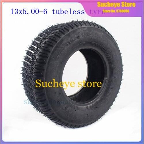 ATV Motorcycle wheel accessories 168 Go-kart mower tubeless tyres 13X5.00-6 inch Vacuum lawn tires