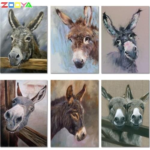 ZOOYA 5D diamond embroidery sale animal DIY diamond painting full square/round donkey diamond mosaic full layout home decor K039
