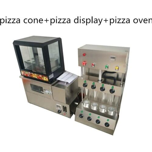 Automatic pizza cone machine with 4 cones and electric pizza oven commercial cone pizza machine