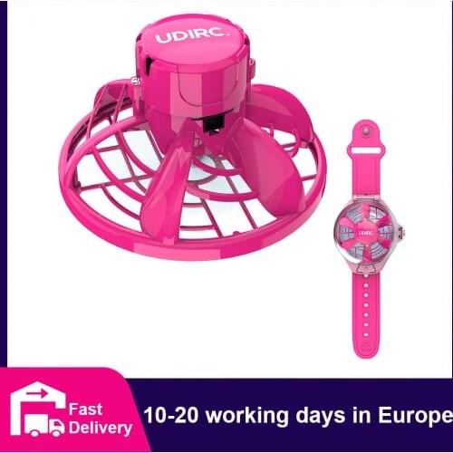 Watch Aircraft Mini Drone Ufo Quadcopter Remote Control Aircraft Mini Drone One Button Take Off Childrens Toy Toys for Boy Girl