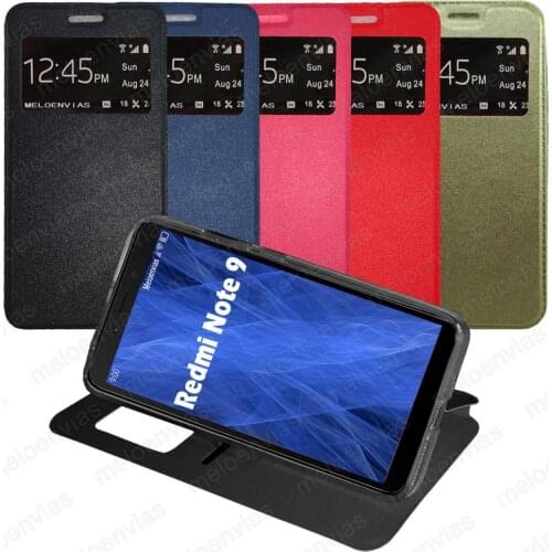 XIAOMI REDMI NOTE 9 Case shell book stand cover with window fridge magnet closure