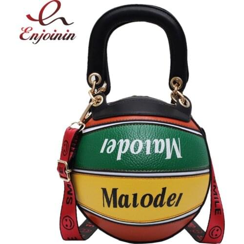 New Design Stitching Color Basketball Women Purses and Handbags Crossbody Casual Tote Bag Shoulder Bag Daily Bag Female Bolsa