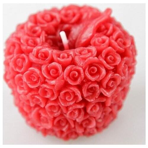 Fruit Mold Christmas Apple Soaps Silicone Mold Candle Mold DIY Chocolate Three-dimensional Christmas Moulds Silicone Rubber PRZY