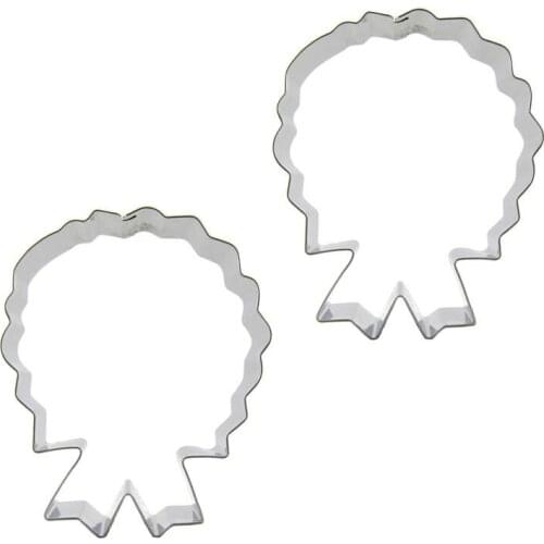 Badge shape 2 piece biscuit cutting molds, baking tools, cake decorating soft candy tools