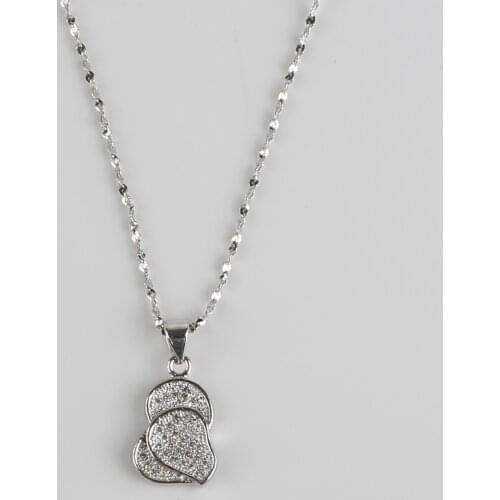 HONONJO 2021 Hot Sale Bohemia Cute loveWedding Jewelry Set Silver Necklace Set For Women Gifts Cubic Zirconia