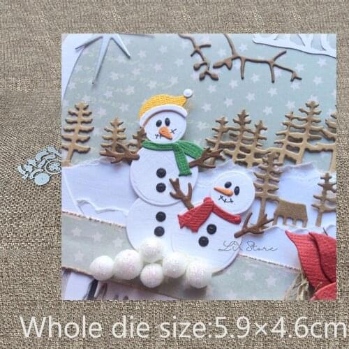 XLDesign Craft Metal Cutting Die Stencil lovely snowman decoration Scrapbook Paper Card Craft Album DIY Embossing Die Cuts