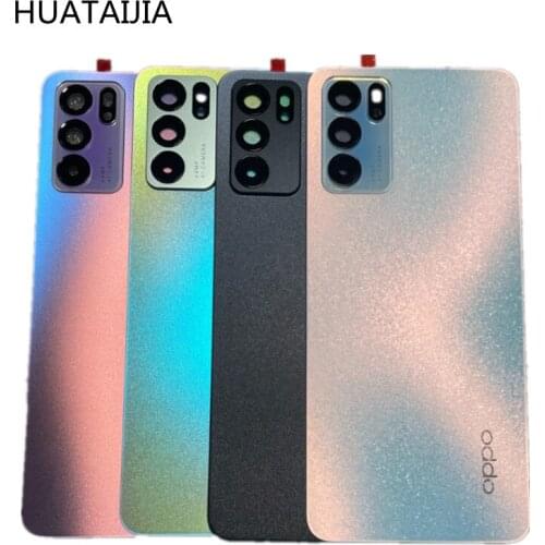 6.43"New oppo Reno6Battery Door Back Cover Housing Case For OppoReno65G door rear shell For Oppo Reno6 5G housing door