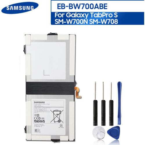 Original Replacement Tablet Battery EB-BW700ABE For Samsung Galaxy TabPro S SM-W708 SM-W700N Tab Pro S Authenic Battery 5200mAh