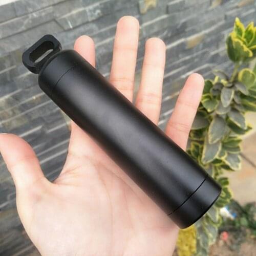 Outdoor Aluminum CNC Survive Can EDC Protective Bottle Survival Waterproof Pill Bottle