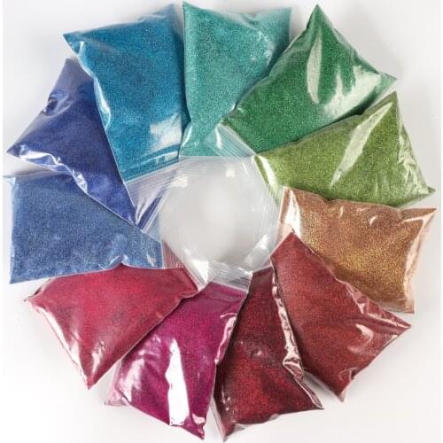 21 Bags 50G Holographic Nail Glitter Powder Laser Gold Silver Colorful Fine Bulk Sparkly Dust For Nail Art Decorations RK390011