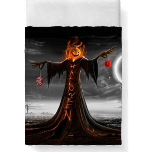 All Saints' Day Halloween Bed Sheet Bed Linen Poplin Cotton Posciel Edredones De Cama Couple Single Euro Kids Twin Xl Bedding 3D