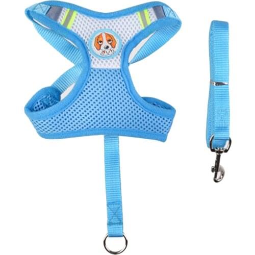 25PCS / LOT Pet Supplies Dog Double Mesh Chest Strap Comfortable And Breathable Pet Dog Clothing