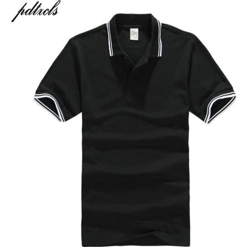 2018 PDTXCLS Mens Polo Shirt For Men Desiger Polos Men Cotton Short Sleeve shirt Clothes jerseys golftennis Plus Size XS- XXXL