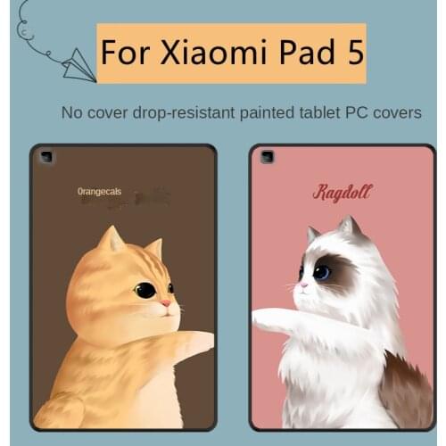 Painted Silicone TPU Case For Xiaomi Mi Pad 5 MiPad 5 Pro 11" Tablet Protective Cover for xiaomi Mi Pad5 pro mipad 5 2021+Stylus