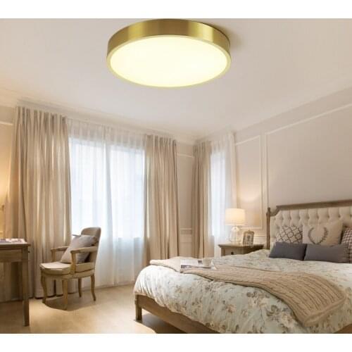 All copper LEDceiling lamp bedroom ceiling lampultra-thin led ceiling lighting ceiling lamps room aisle corridor balcony lamps