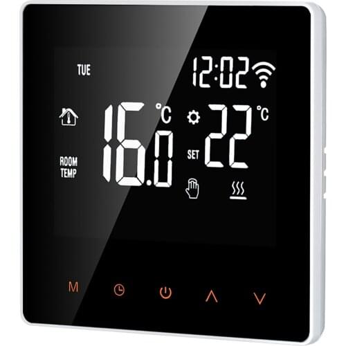 Smart Thermostat Water/Gas Boiler Digital Temperature Controller Touchscreen Week Programmable Water Heating Thermostat