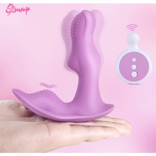 Strapon Butterfly Dildo Vibrator Sex Toys for Women Masturbator Clitoris Stimulator Wireless Remote Control Vibrator Panties