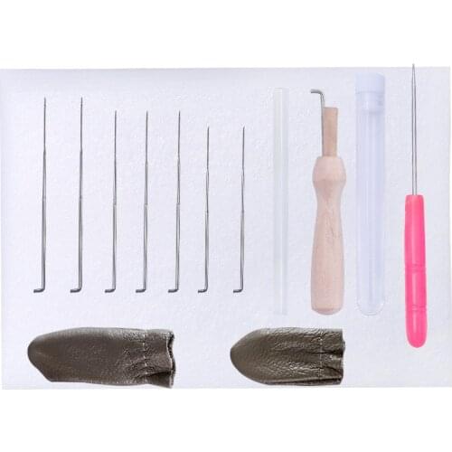 14pcs/set Wool Felt Starter Kit Needle Felting Tool Set Felt DIY Felt Mat Craft Kit Needlework