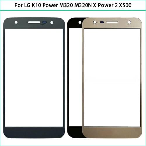 10Pcs Glass Screen For LG K10 Power M320 M320N M320TV SP320 X Power 2 X500 Touch Screen Panel LCD Front Outer Glass Lens Replace