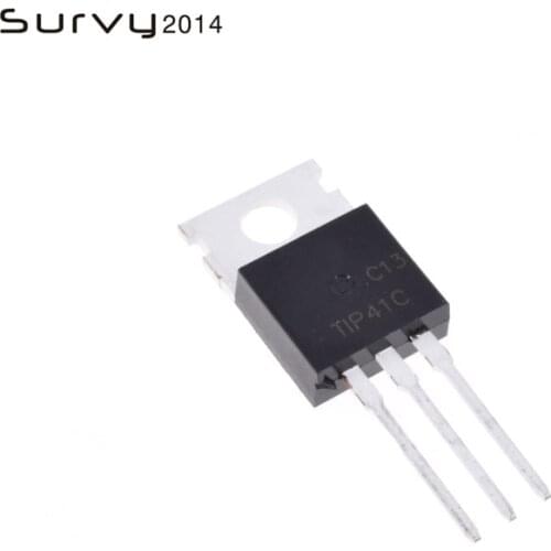 10pcs TIP41C TIP41 NPN Transistor TO-220 NEW diy electronics