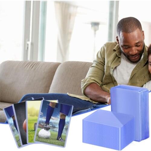 100 Pcs Topload Card Sleeves Transparent Top Loader Card Holders Protectors Thic