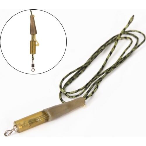 2pcs Braided Lead Core Leader Line Ready Tied Mainline Leadcore For Carp Rig Chod Helicopter Rig Coarse Fishing Line Pesca Iscas