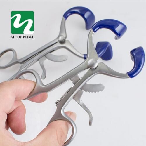 2 PCS Dental Mouth Stainless Steel High Quality Dental Mouth Retractor Large/Small Size for Teeth Whitening Dental Materials