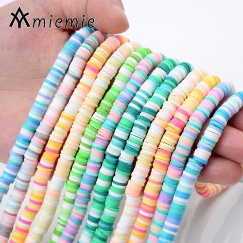 330Pcs/Strip 6mm Luminous Clay Beads Mix Glow In The Dark Polymer Spacer Beads For Jewelry Making Bracelet Necklace DIY Craft