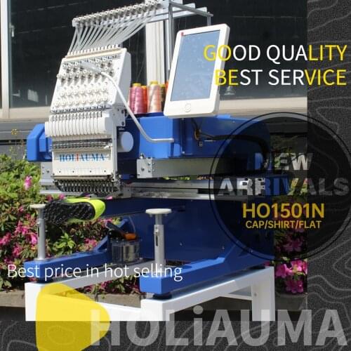 High performance single head 15 colors for cap embroidery machine price newest technology 450*650 mm