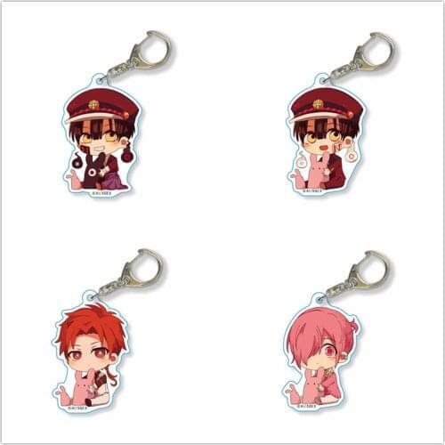 8 Pcs/lot Anime Toilet-bound Hanako-Kun Acrylic Keychain Nene Yashiro Jibaku Shounen Hanako Kun Doll Pendant Keyring toy gift