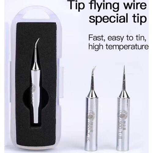 Black Horse 900m-T-JS 900m-T-FI Welding Tool Lead-Free Solder Iron Head Tips 0.15mm Replacement Soldering Bit Welding Tool