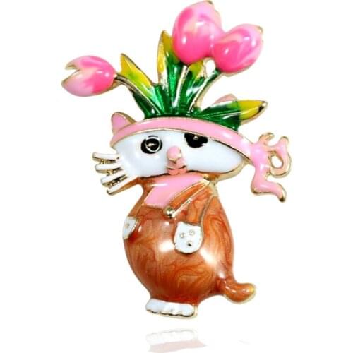 Броши с кошками на одежду CSxjd China At AliExpress